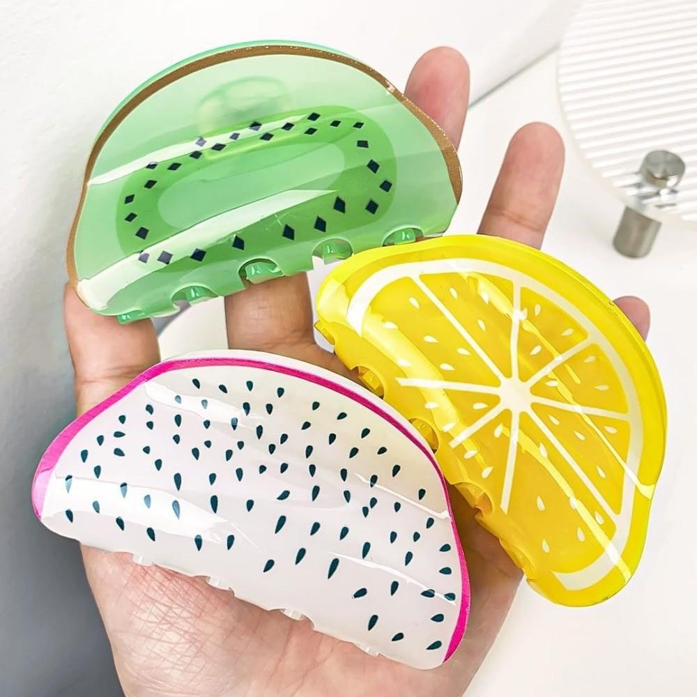 Large Size Hair Claw Strong Hold Shark Hair Clip Cute Fruit Hair Clip Hair Accessories
