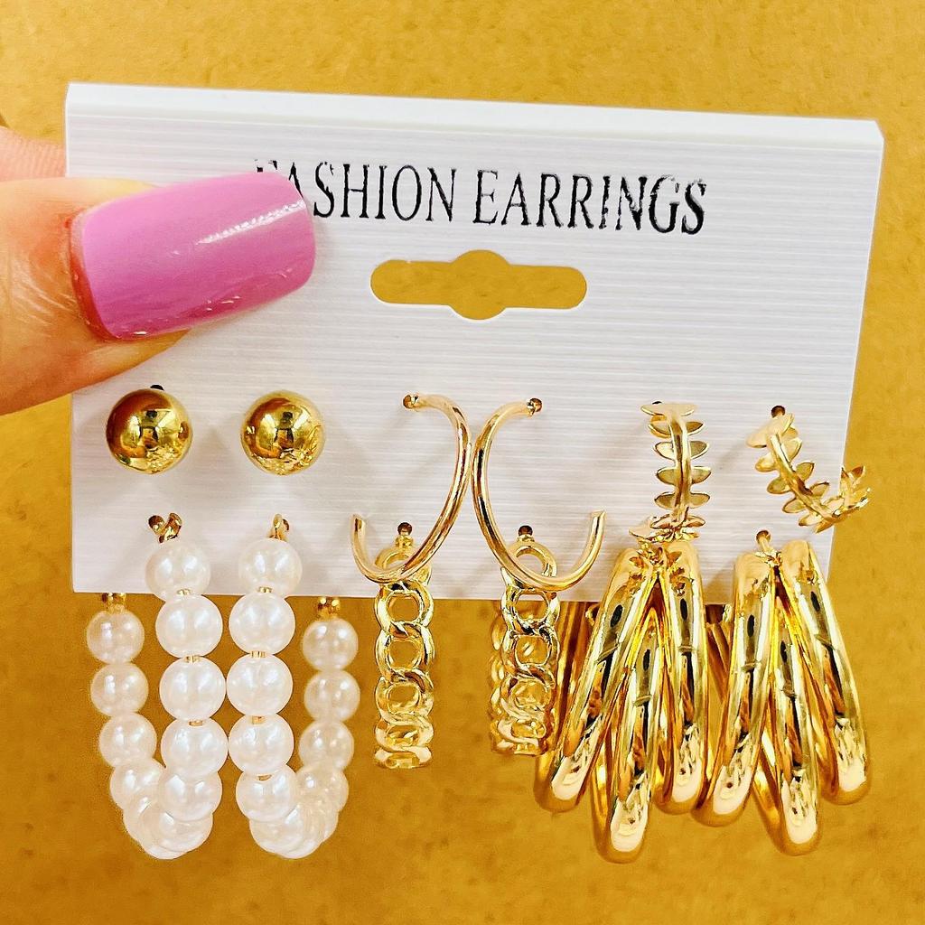 XP17 Perlenohrring-Set - Trendig und modisch