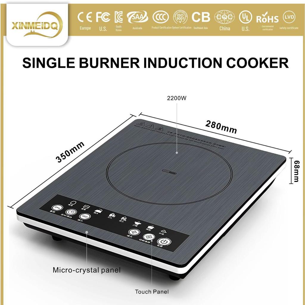 110V/220V Multi-Function Touch Induction Cooker for Household Use, High-Power UL Certified, SAA Hot Pot Compatible