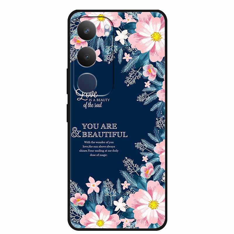 For Vivo Y29 5G Case V2420 Cartoon Wolf Tiger Soft Silicone Cover TPU Phone Case for Vivo Y29 5G Bumper Capa Shockproof Fundas