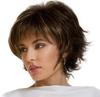 Short Curly Wig With Bangs - Soft Brown Ombre Synthetic Hair For Women, Natural Look For Daily Use, Cosplay Costume Parties