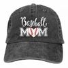 Baseball-Mama Vintage Denim Baseballkappe für Unisex und Damen Hiphop-Kappen für Unisex Erwachsene Unisex Vier Jahreszeiten Lässig