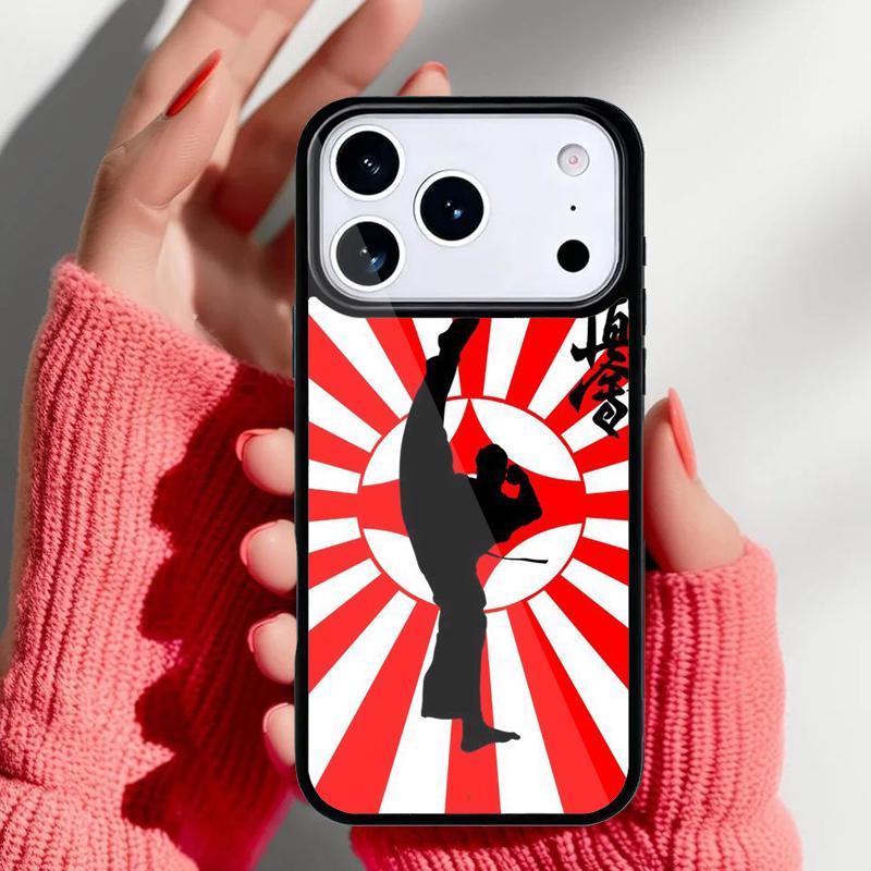 Kyokushin Karate Symbol Phone Case for iPhone 17 16 15 14 13 Pro Max Back Cover for 12 11 Pro Coque