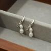 Women's Formal Look Classic Pearl One-Touch Earrings