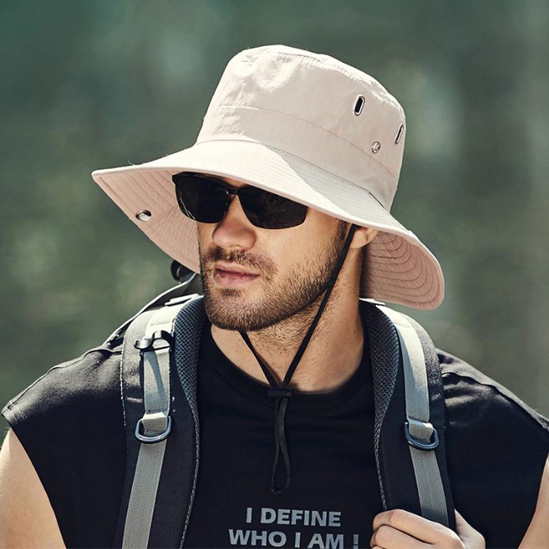 Summer Sun Hat Sunshade Fishing Cap Bucket Hats Outdoor Hiking Fishing hat Big Brim Sunscreen hat UV Protection Sun Hats for Men
