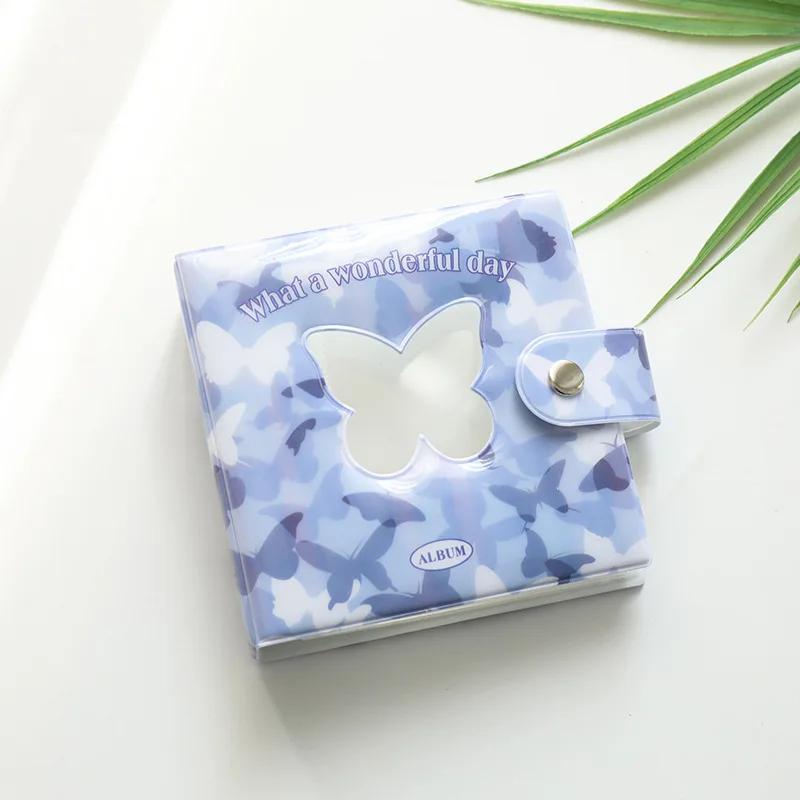 Cute Bear Milk Pattern Kpop Card Binder Love Heart Hollow 3 Inch Photo Album Instax Scrapbook Album 40 Pockets Photocard Holder