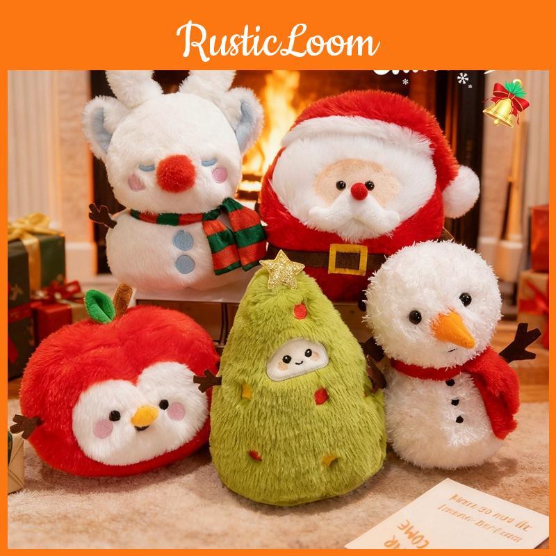 Santa Claus Stuffed Toy Christmas Plush Doll With Crystal Super Soft Material For Festive Decor