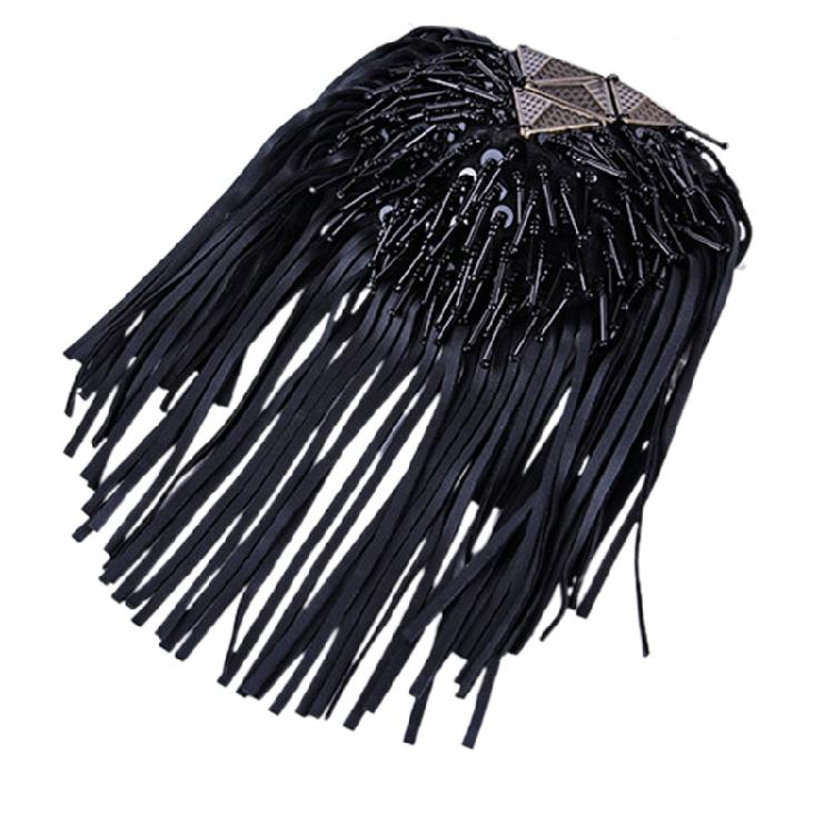 

Fashion Fringe Shoulder Tassel Chain Epaulet Punk Fringe Shoulder Boards Badge 1