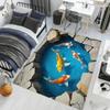 Modern Creative Carp Pond Abstract Home Bedside Rug Kitchen Bath Floor Mat Hallway Balcony Carpet Entrance Doormat Hogar Decor