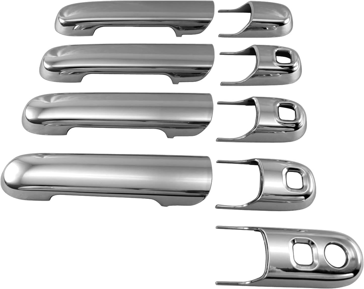 

BRIGHTZ Chrome Door Handle Covers for Delica MB15S with MB Delica and Delica D2 [DHC-NOBU-371] (Compatible MB15, B15, 15, D2, D2, D2)