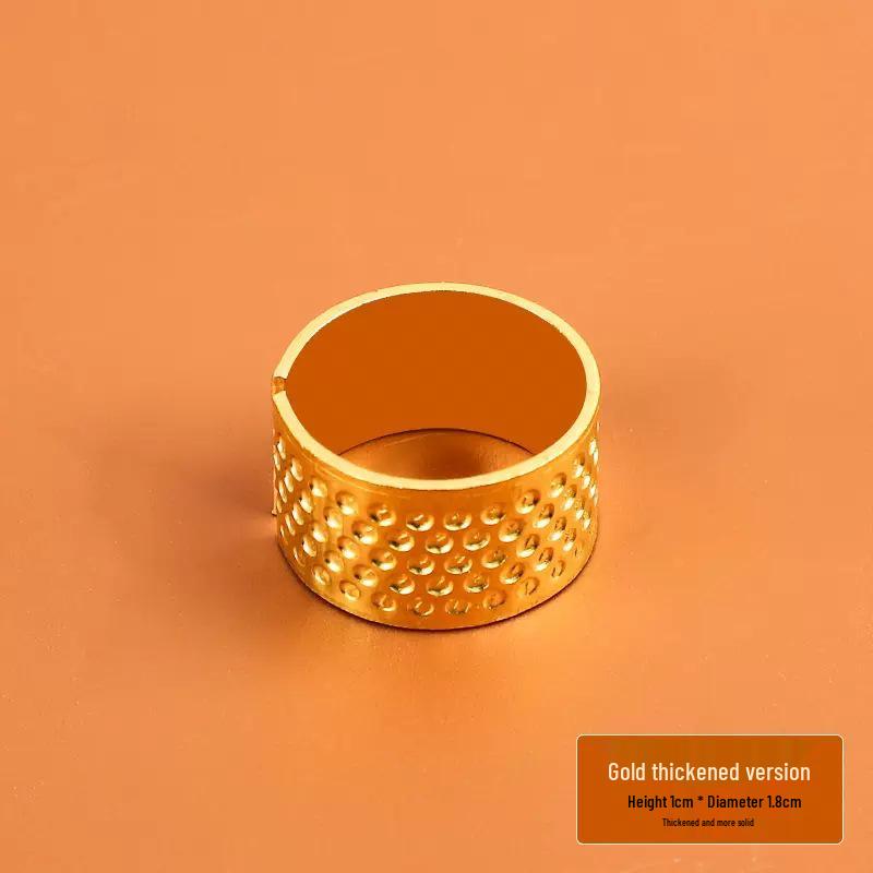 Vintage Finger Cot Thimble Holder: Hand-Sewing Protection Tool