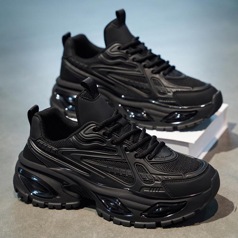 Men's shoes spring and summer breathable versatile casual dad shoes men's thick-soled heightening Darth Vader sneakers
