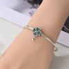 Colorful Full Diamond Charms Metal Love Blooming Rose Round Beads Pendant Fit Original Bracelets Necklace Accessory Elegant Fashion Beautiful Lovely