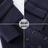 Women's Professional Mid-Length Wool Coat for Winter Workwear