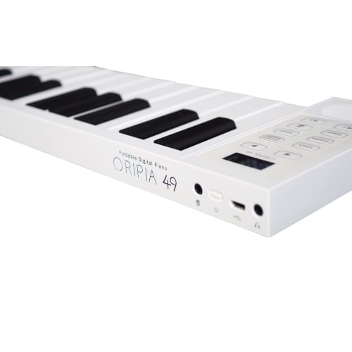TAHORNG ORIPIA49 + Pre-Piano Lesson Ideas + ORIPIA Piano Stickers ORIPIA49 White OP49 ORIPIA PIANO STICKERS Tahorn 49-Key Folding Digital Piano Musica