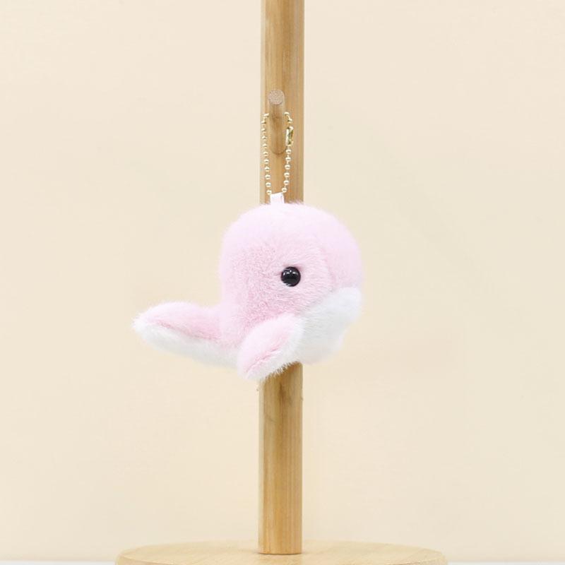 

Sweet Dolphin Plush Keychain Adorable Toy In Pastel Colors For Bags And Backpacks Pink Dolphin
