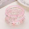 Literary Retro Bohemian Starfish Pendant Multi-Layer Beaded Bracelet For Women Temperament Ethnic Style Jewelry
