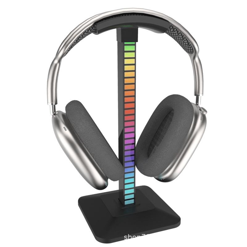 Sesle Etkinleşen RGB Oyun Kulaklık Standı Ortam Aydınlatmalı