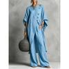TIFICY Damen Mode Lässig Sommer Frühling Einfarbige Druck 3/4 Ärmel Rundhals Hosenanzüge