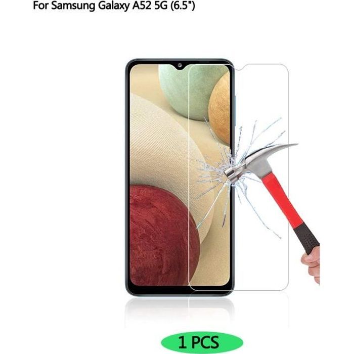 Pour samsung galaxy a52 5g verre trempé d'écran protection écran film protecteur (1 pack)