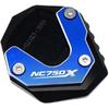For Honda NC750X 2014-2024 2025 Motorcycle CNC Accessories Foot Side Stand Kickstand Enlarger Pad Support Plate(2021-2025 Black)