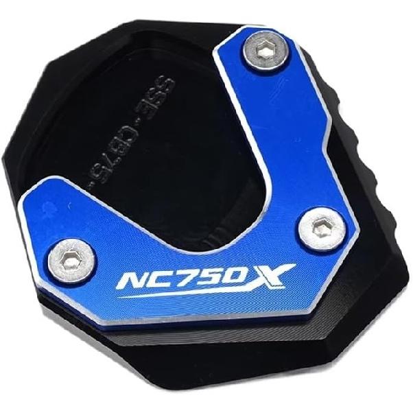 For Honda NC750X 2014-2024 2025 Motorcycle CNC Accessories Foot Side Stand Kickstand Enlarger Pad Support Plate(2021-2025 Black)