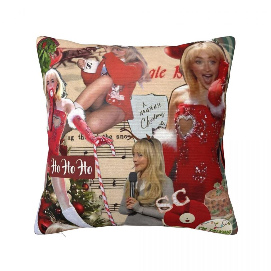 Sabrina Carpenter American Singer Pillow Cover Fashion Pillow Case Soft Cushion Cover Pillowcases For Sofa Home Decoration