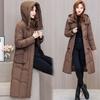 Over Knee Down Cotton-padded Clothes for Women's Winter New Slim-fitting Medium and Long Cotton-padded Clothes, Cotton-padded Jackets, Thickened Coats