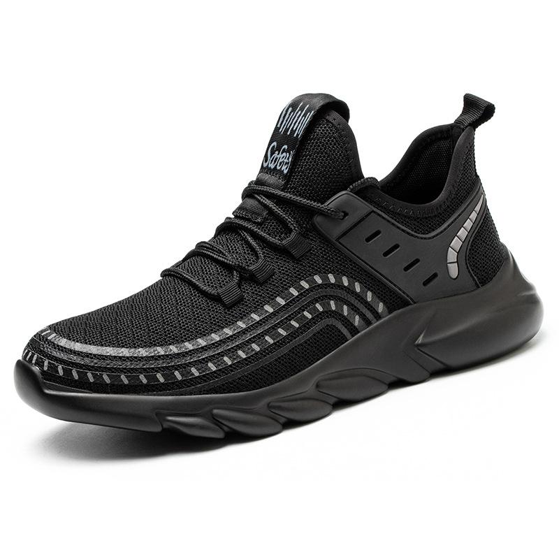 Men's Summer Breathable Anti-smashing Anti-piercing Steel Baotou Lightweight Protective Safety Work Shoes Men