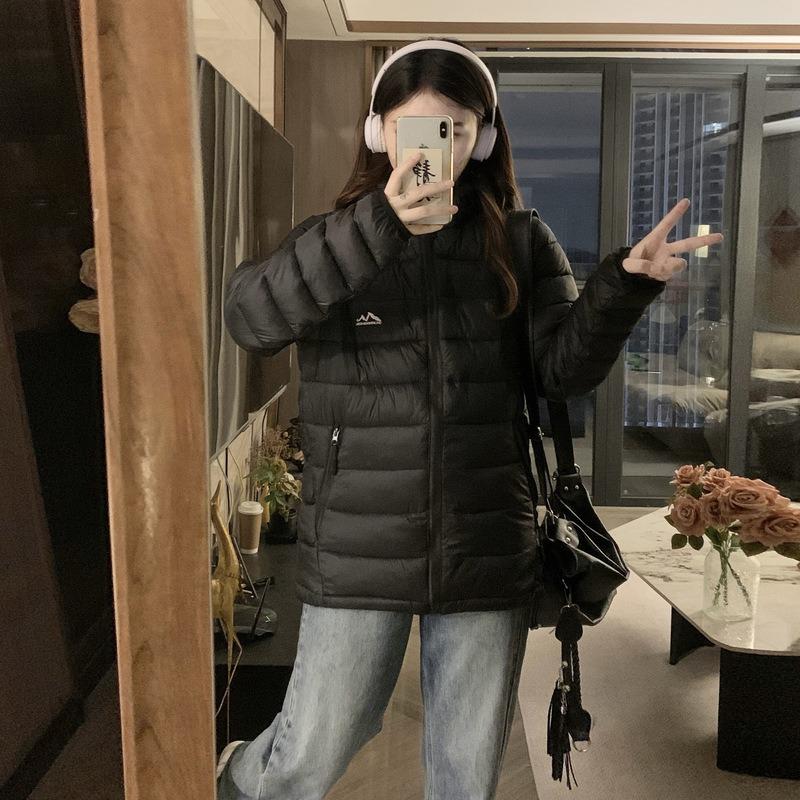 0 Light and thin short cotton clothes women's hooded sewn cotton-padded clothes season fashion warm jacket