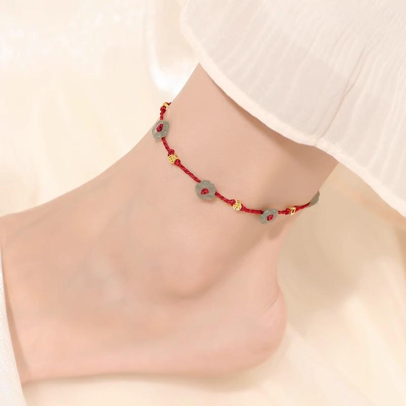 Pearl Anklet: Handmade, Fashion-Forward Woven Design, Versatile Temperament Accessory