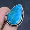 Natural Neon Blue Apatite Gemstone 925 Sterling Silver Jewelry Ring Size 6 l1I30