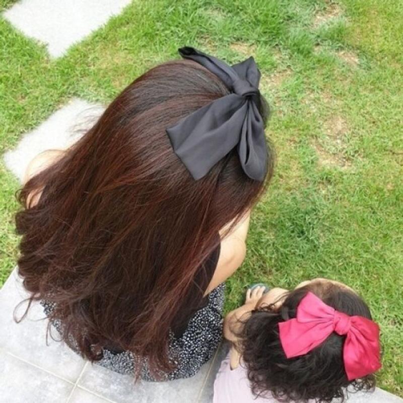 Industrial Big Ribbon Headband Red