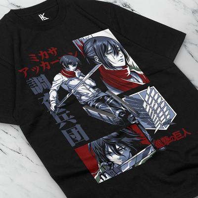 Mikasa Ackerman  Attack On Titan  T-Shirt  Manga Unisex All Sizes CottonTee