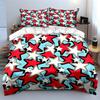 Star Pattern Decorative Set Soft Skin-Friendly Bedding Set Includes 1 Duvet Cover And 2 Pillowcase Gift
