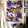 Minnesota Vikings Duvar Gobleni Estetik Duvar Askısı Baskılı Kumaş Battaniye Yatak Odası Oturma Odası Ev Dekorasyonu için Dekoratif Goblenler
