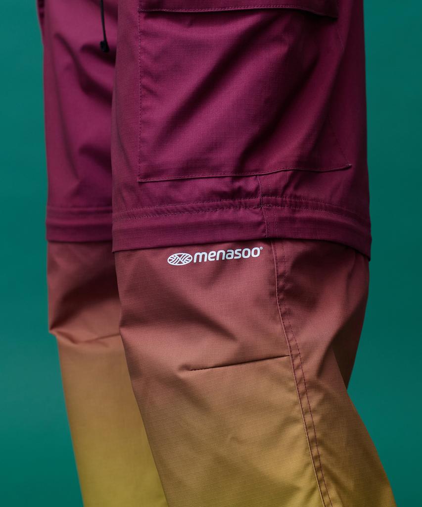 Minasu Gradient Convertible Hiking Pants_Red