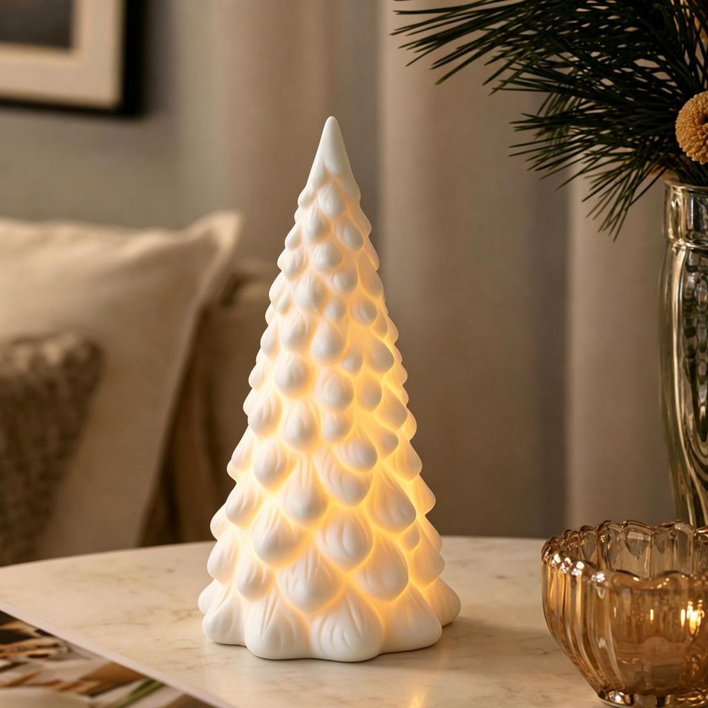 Christmas Ceramic House Tabletop Decoration for Holiday Shelf Display