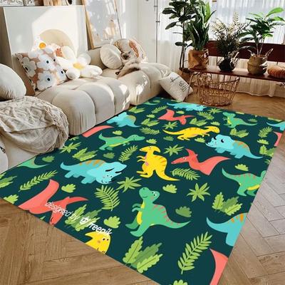 Kreslený koberec s dinosaury Ložnice Obývací pokoj Chodba Dlouhý pruhový koberec Protiskluzový kusový koberec Pohovka Rohožka Rohožky Domácí dekorace Podložka