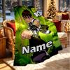 Custom Name Personalized Ben 10 Cartoon Print Blanket, Home Decor, Bedroom, Sofa, Camping, Couch, Gifts for Birthday ChristmasEnthusiasts