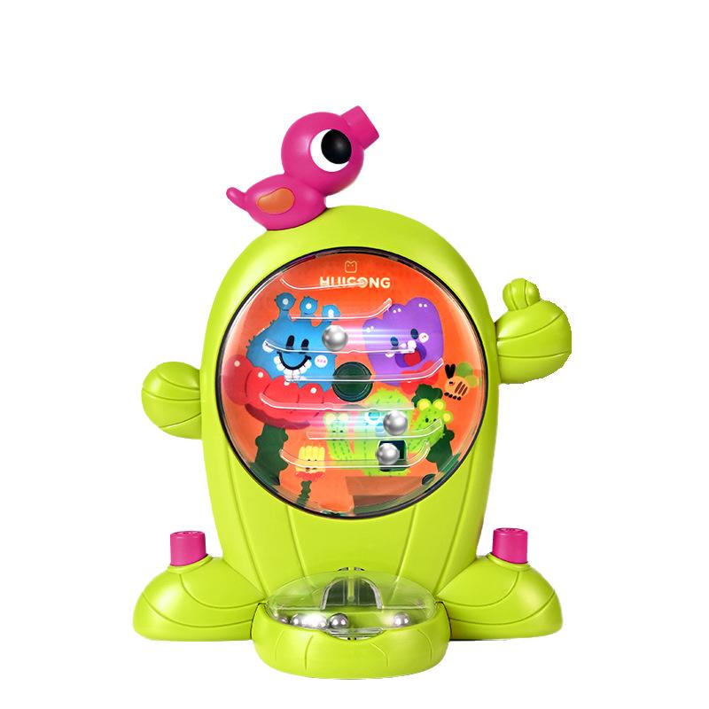 

Educational Kids Toy Chicken Ball Catcher Cactus Balls Rolling Game Plastic Light Green Cactus