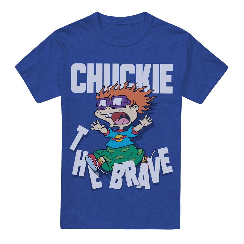 Rugrats Chuckie The Brave 100% Cotton T-shirt Mens Tees Top S-2XL-Royal Blue M