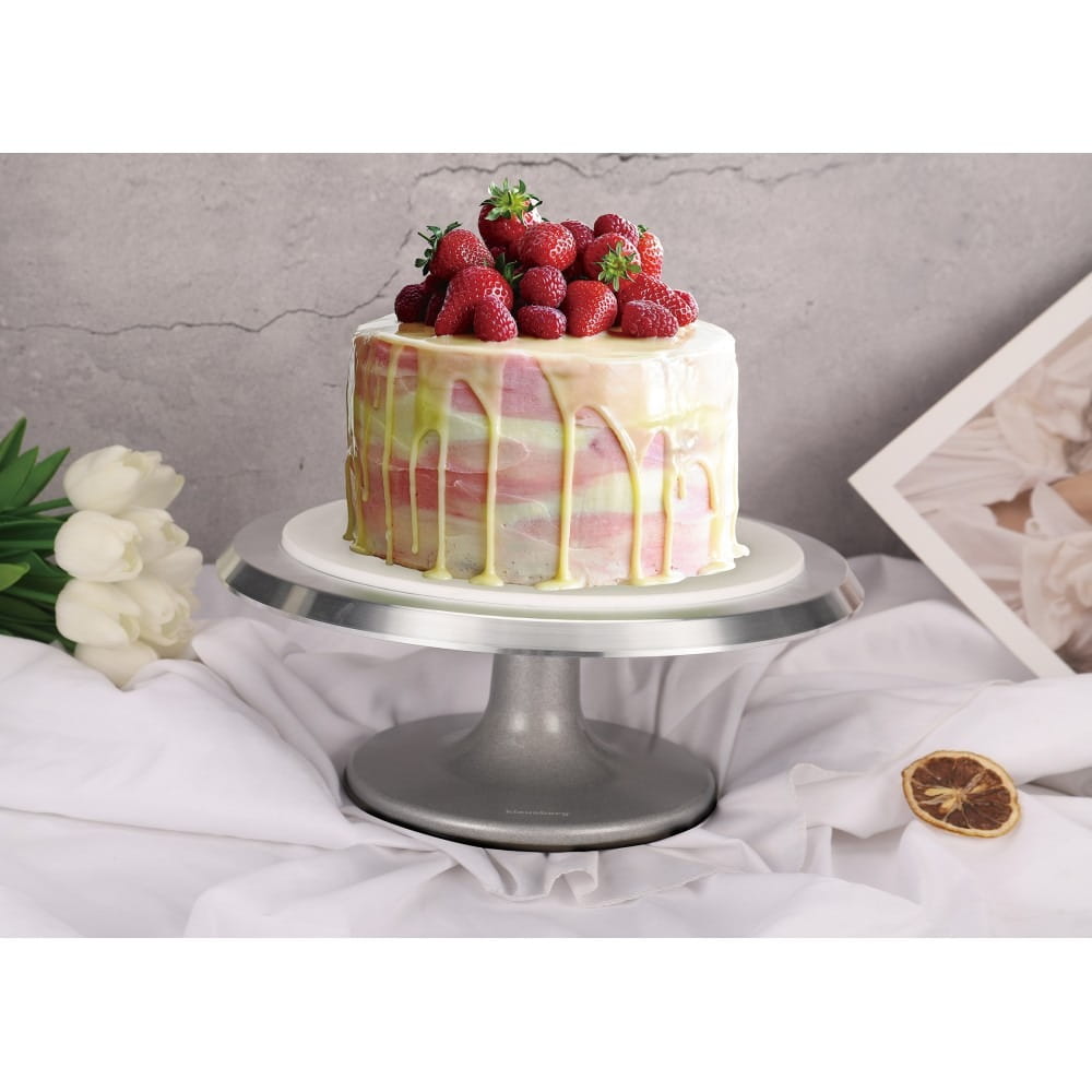 Patera Obrotowa Do Ciast Tortu Babeczek 25,5cm KLAUSBERG KB-7771