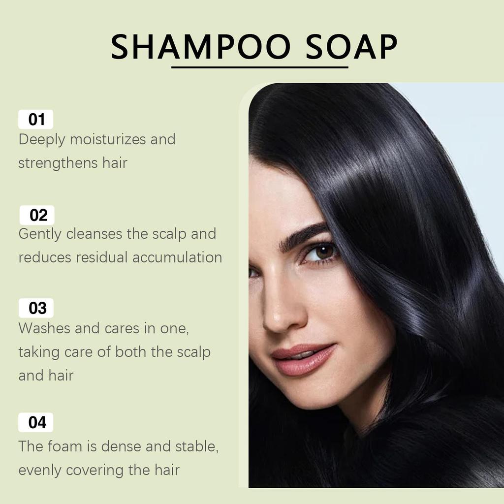 Onion & Rosemary Shampoo Bar - Strengthens & Smooths Hair - Sulfate-Free Solid Shampoo for Frizz Control & Scalp Care