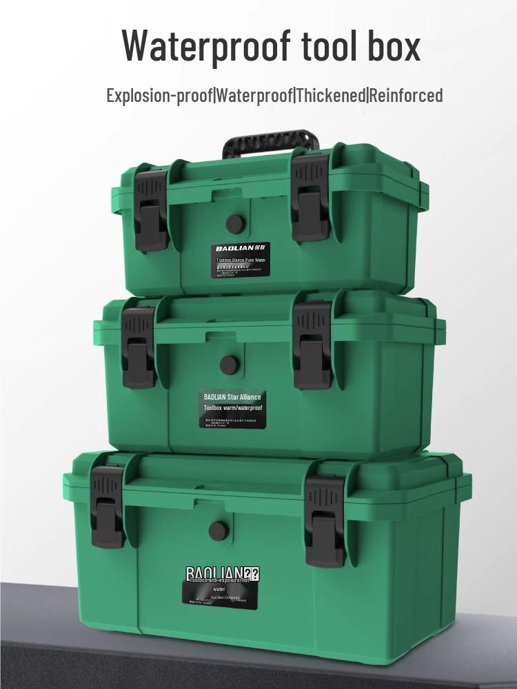 Industrial-Grade Waterproof Multi-Functional Tool & Storage Box for Household and Vehicle Maintenance