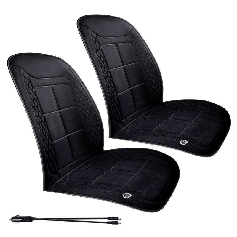 Funda de Asiento de Coche Calefactable de Invierno Cojín de Asiento de Coche de Calentamiento Rápido Con Múltiples Ajustes de Temperatura Para Comodidad al Conducir