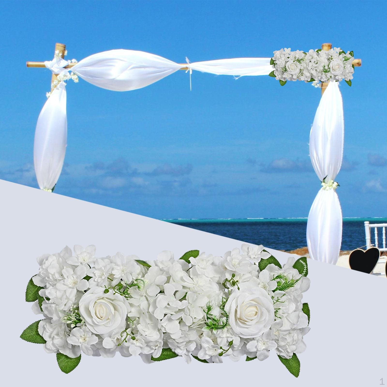 

19x7,8 дюйма искусственный цветок розы настенная панель реалистичное украшение для декора свадебного душа Style A