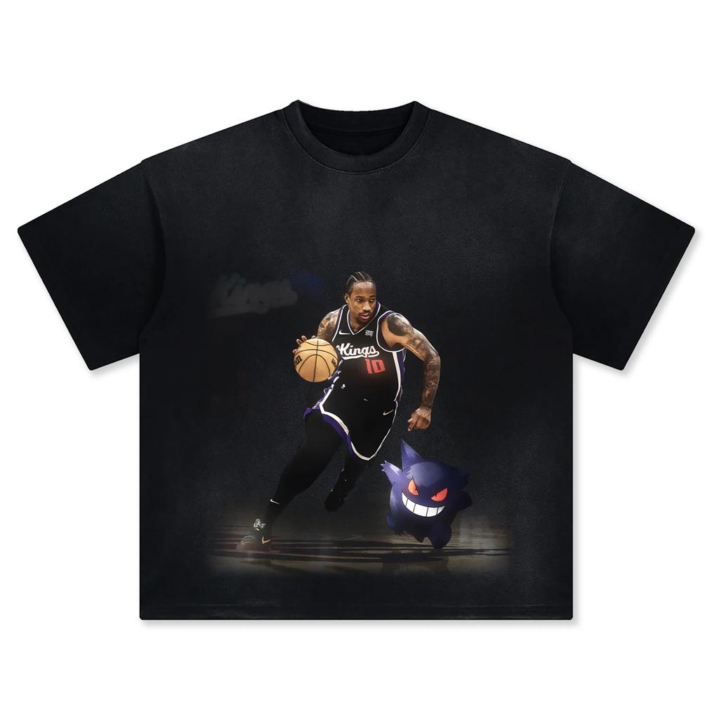 Pokémon Joint Basketball Star Printing Shortsleeved Tshirt Mens 2025 Summer New Fashion Cotton Breathable Y2K Street Top