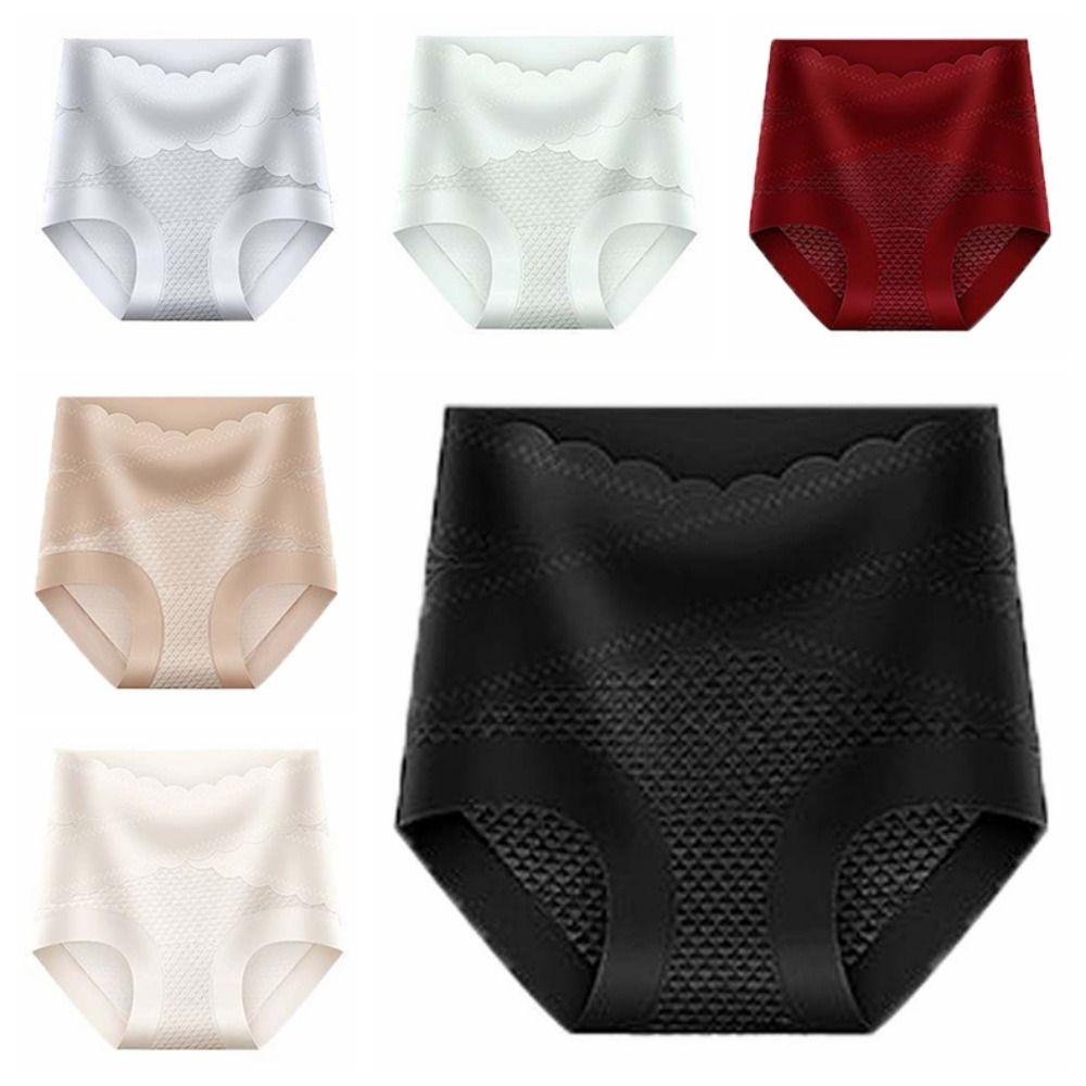 Ruffle Tummy Control Underwear Breathable Panties for Women Soft High Waist Briefs  Gifts