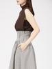 Knit Vest Combination Volume Dress SWNO224111 BRW 0 [Sneider] Women's